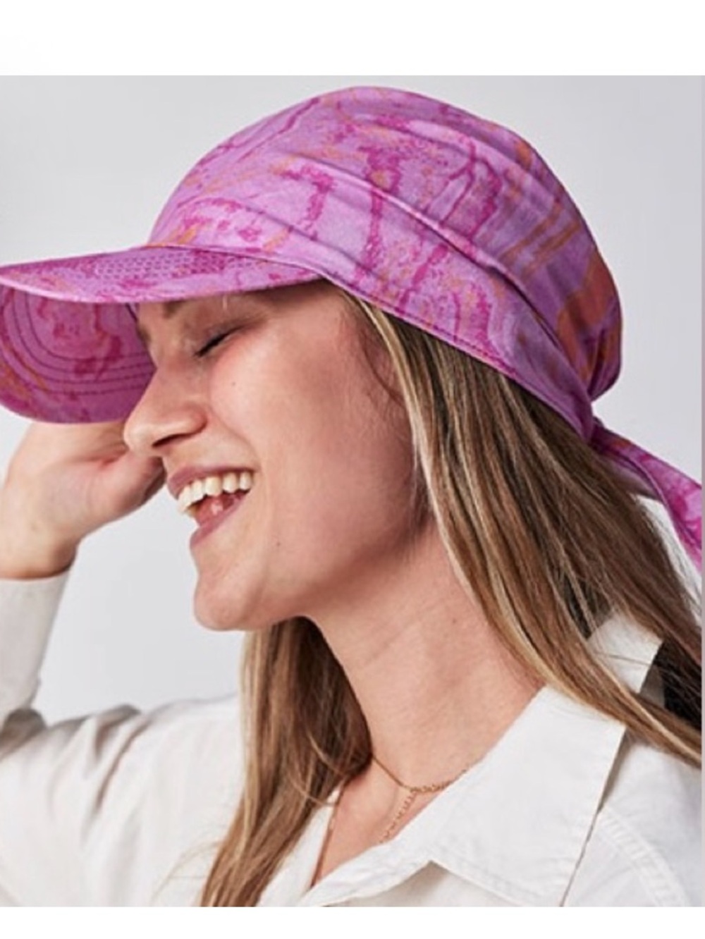 Free People Portia Print Scarf Cap
